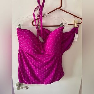 NWT Old Navy Purple Tankini 2 Piece Bathing Suit 1X